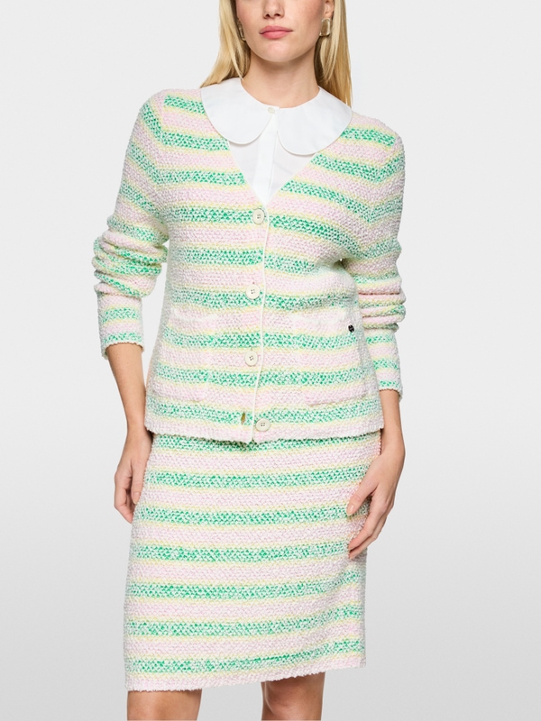 ‘Knitted in Germany’ bouclé cardigan