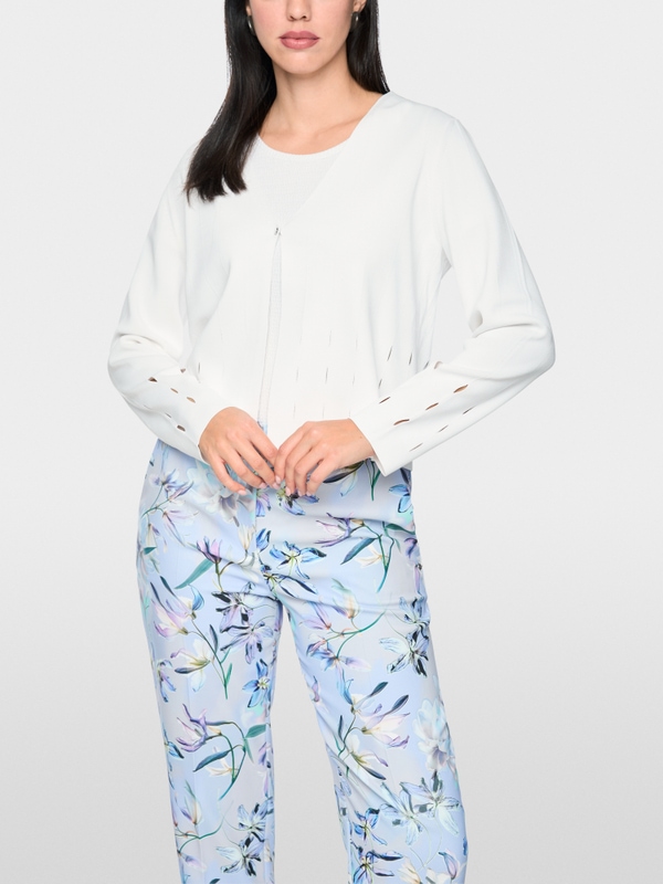 Cardigan with cut-out details