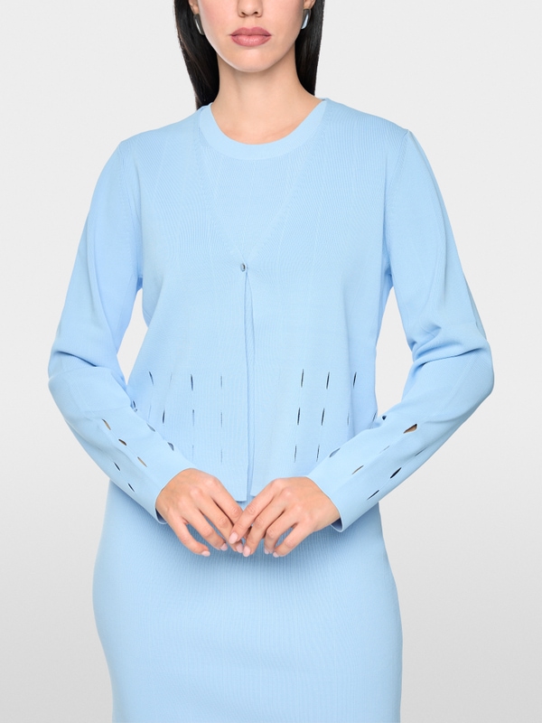 Cardigan with cut-out details