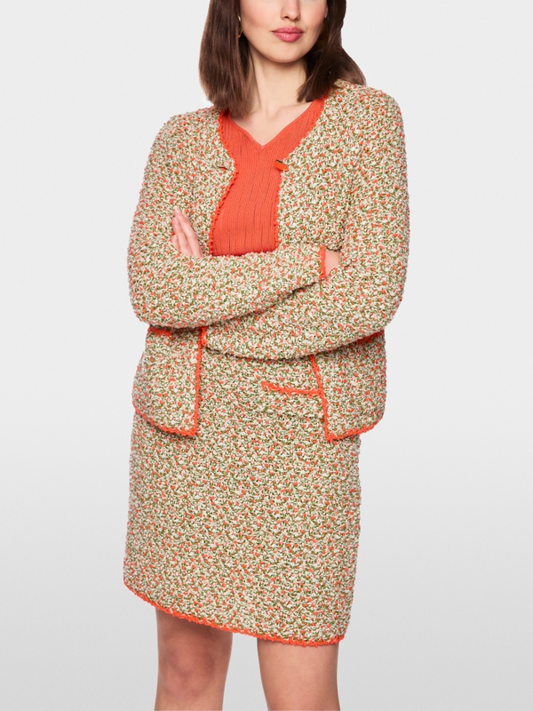 ‘Knitted in Germany’ bouclé cardigan