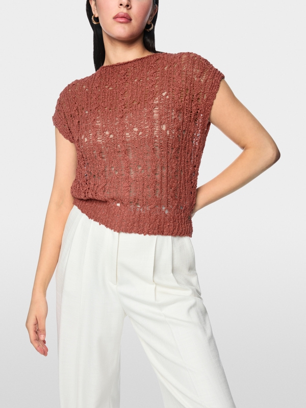 ‘Rethink Together’ openwork jumper