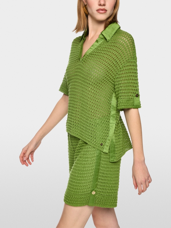 ‘Rethink Together’ openwork sweater