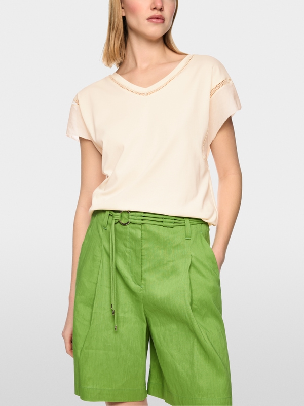 Shirt with cotton voile