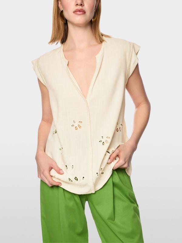 Top with broderie anglaise