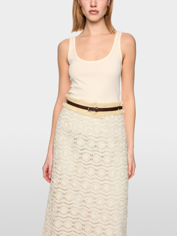 Basic cotton stretch top