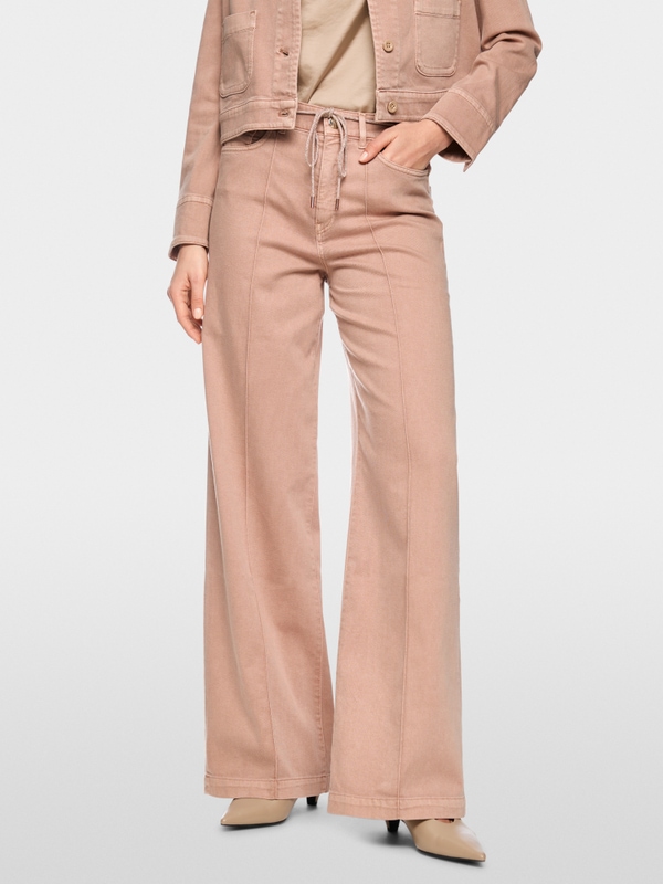 WARRI wide jeans with rhinestone cord