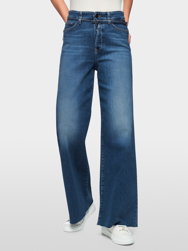 WAUKEE wide-cut jeans with high waist