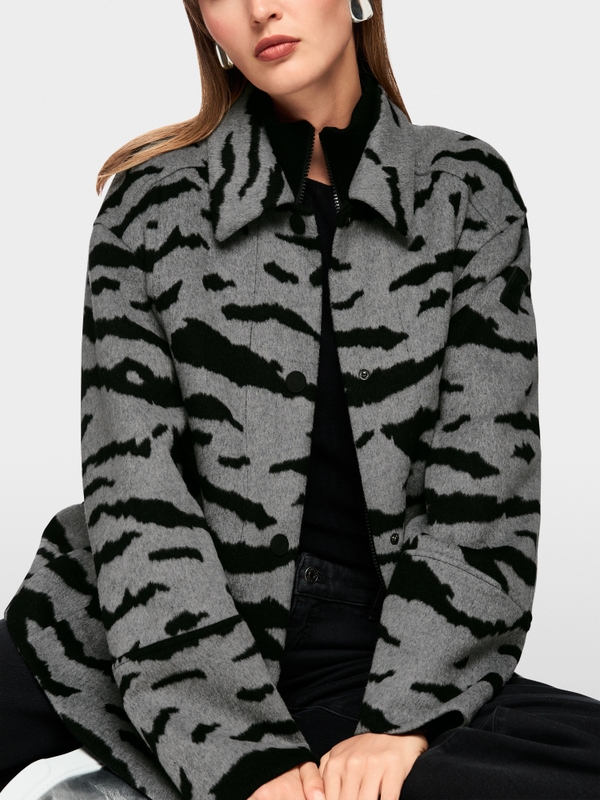 Chemise à imprimé animalier