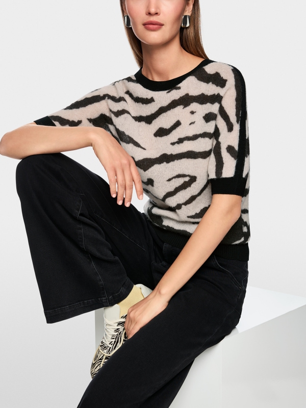 Pull à manches courtes tricoté en Allemagne