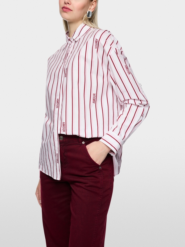 ‘Rethink Together’ striped blouse