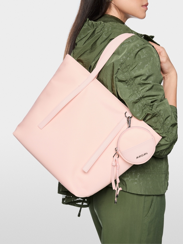 Faux leather shoulder bag