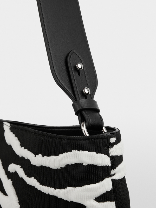 Sac à bandoulière à imprimé animalier