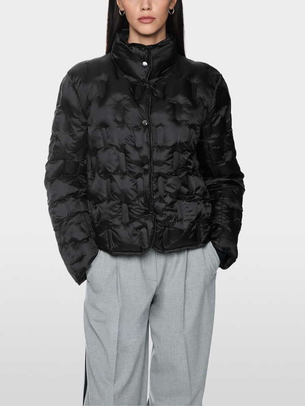Quilted jacket with synthetic down