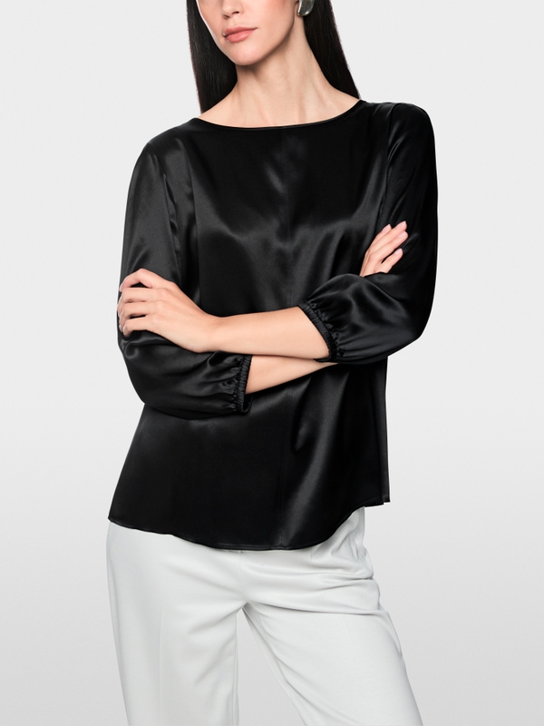 Silk blouse with 3/4 sleeves