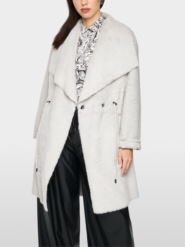 Luxurious faux fur coat