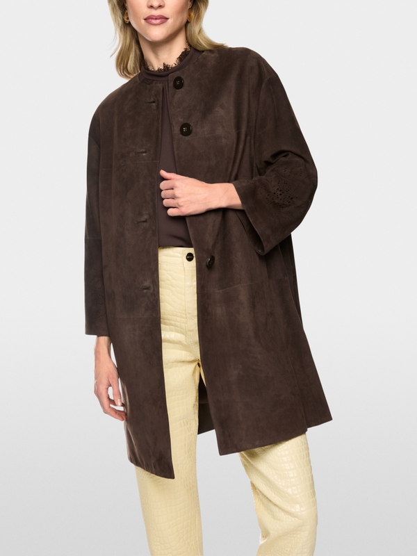 Suede coat