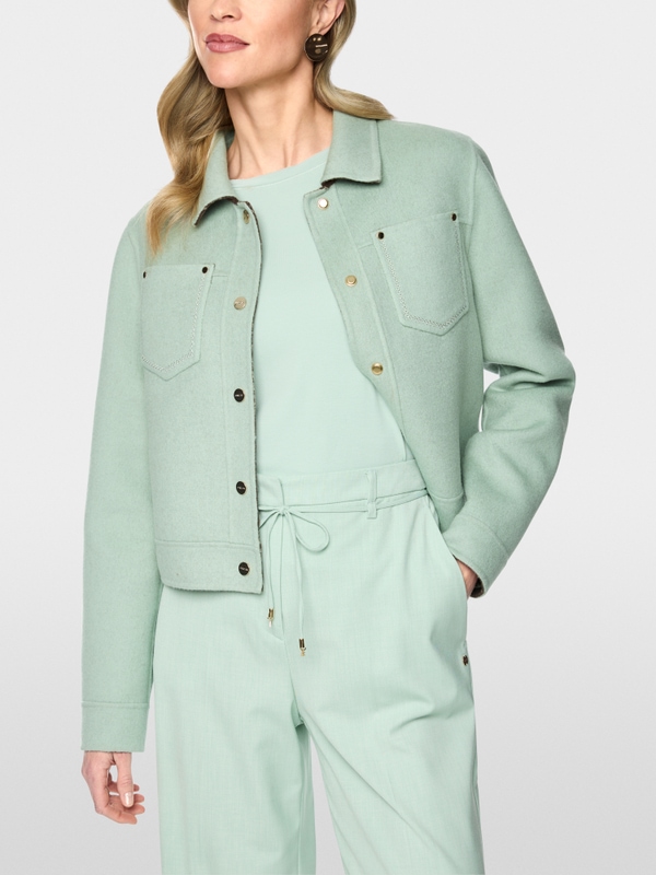 Luxurious reversible wool jacket