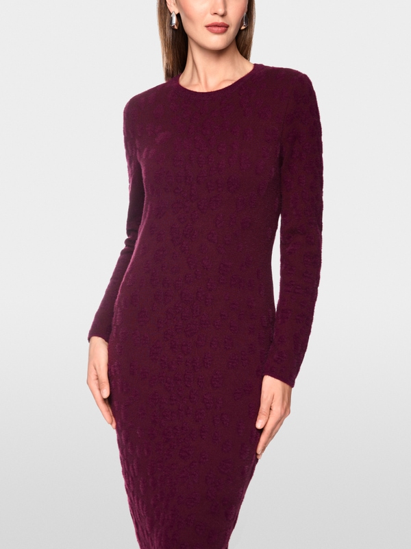 Robe longue à pois, tricotée en Allemagn