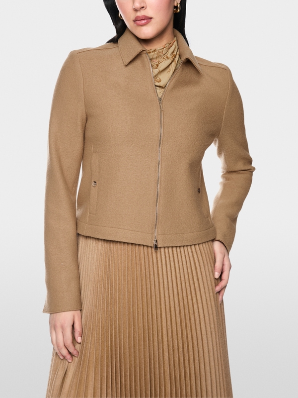 ‘Knitted in Germany’ short wool jacket