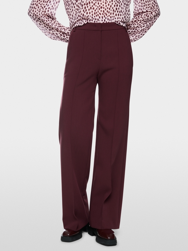 WARRI wide-cut trousers with pleats