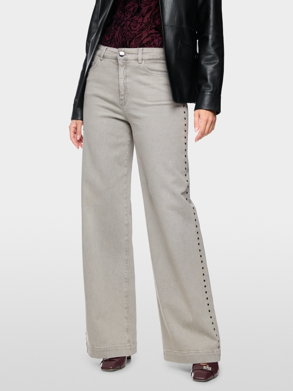 WARRI wide jeans with stud detailing