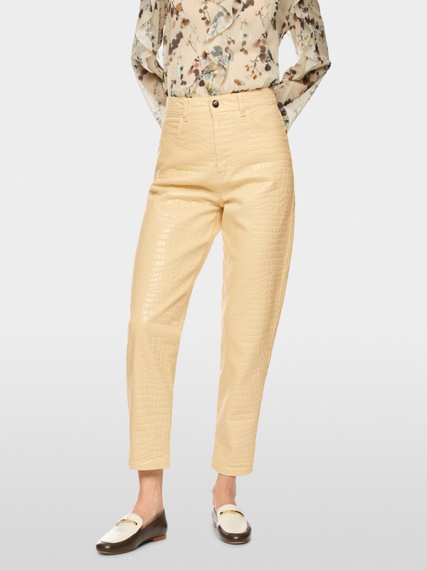 FEURA crocodile effect jeans
