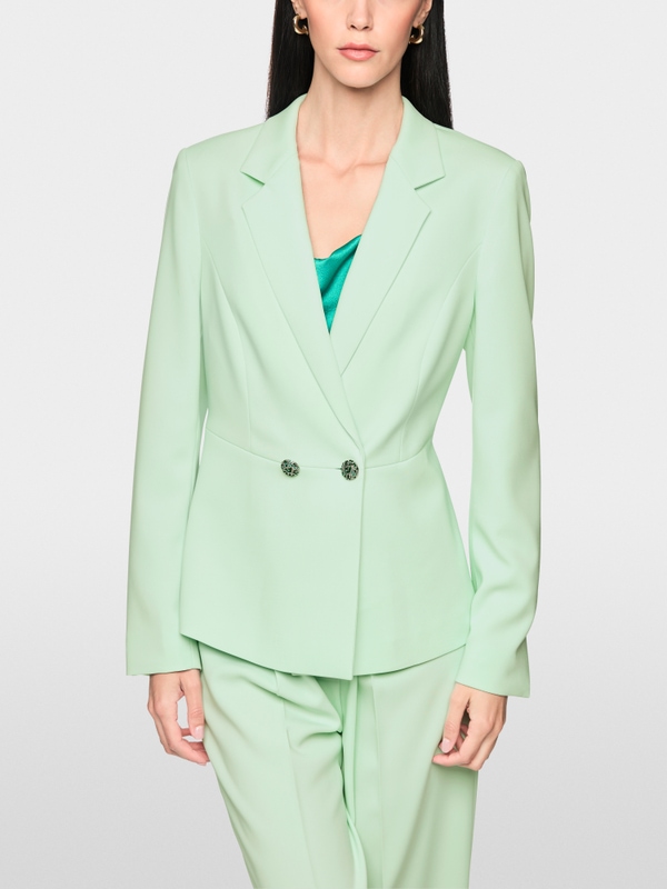 Double-breasted fancy buttons blazer