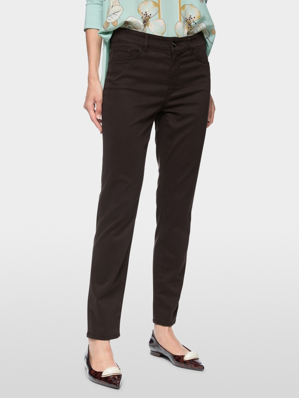 SILEA slim fit cropped-cut trousers