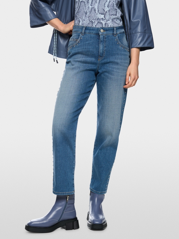 ROHA relaxed fit jeans with studs