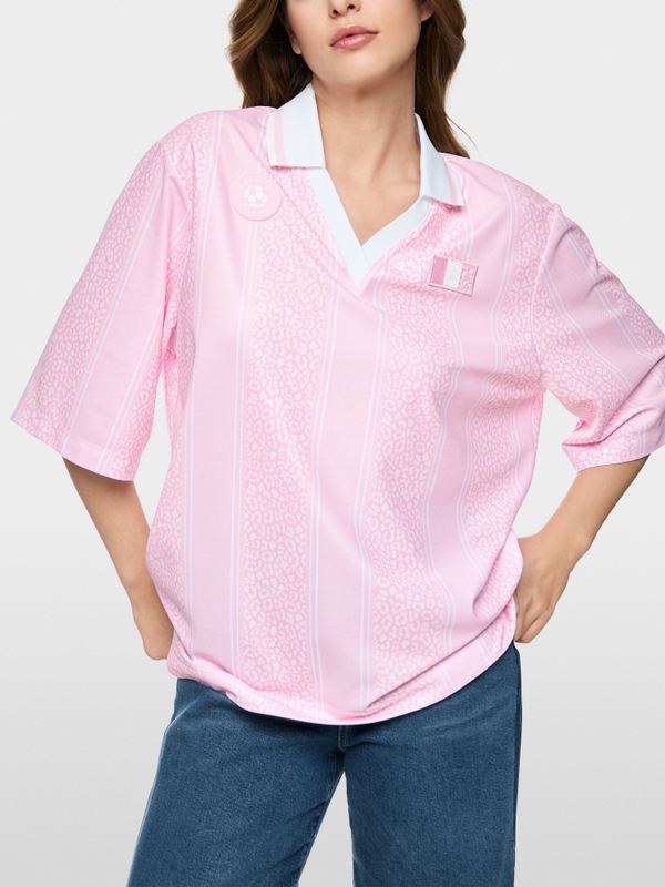 Jersey-style polo shirt