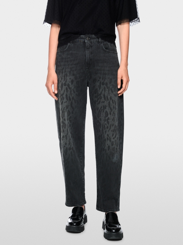 RUMA jeans with leopard print