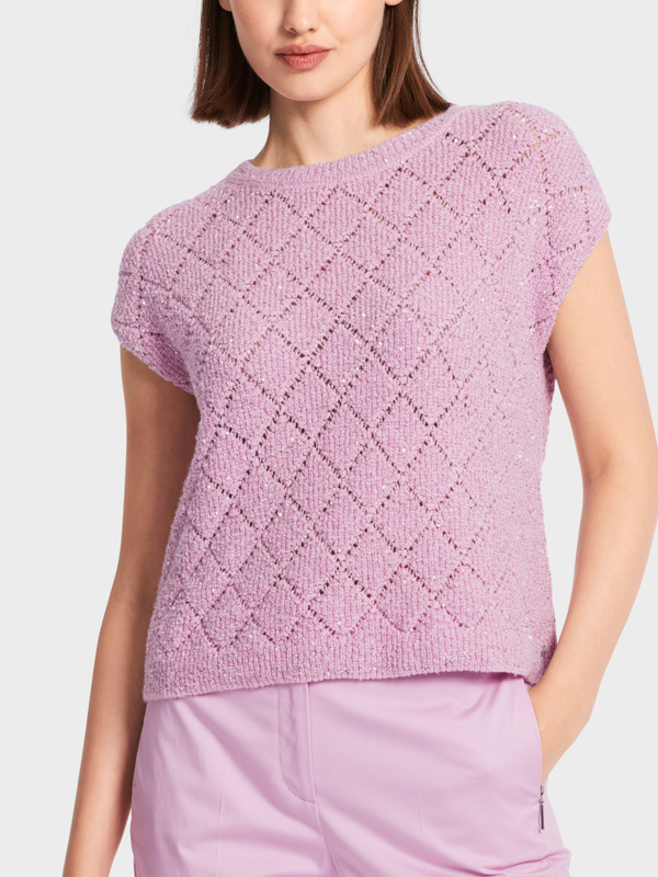 Slipover met ruiten Knitted in Germany