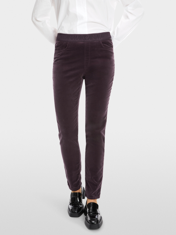 SIENA pull-on velvet trousers