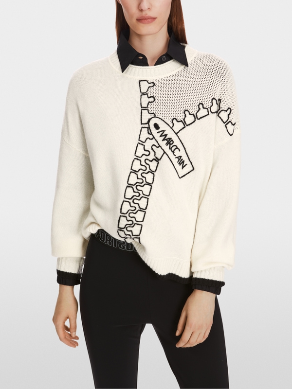 Sweat-shirt en mélange laine/cachemire
