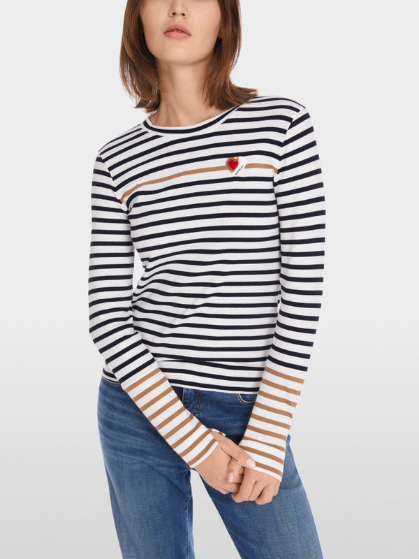 Longsleeve met gestreepte strepen