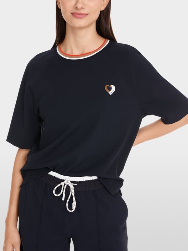Cropped T-Shirt mit Kurzarm