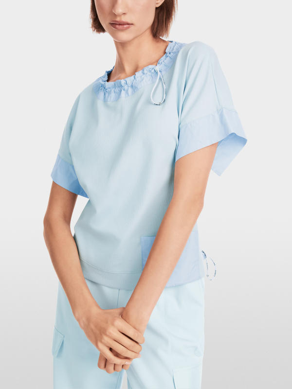 Lässiges T-Shirt mit Kordelzug