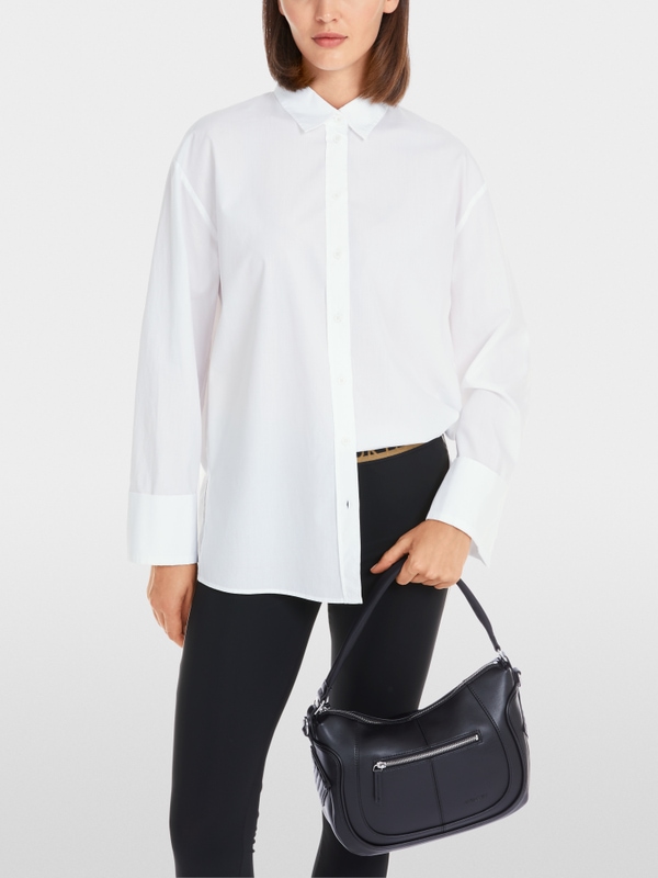Loose solid blouse – "Rethink Together"
