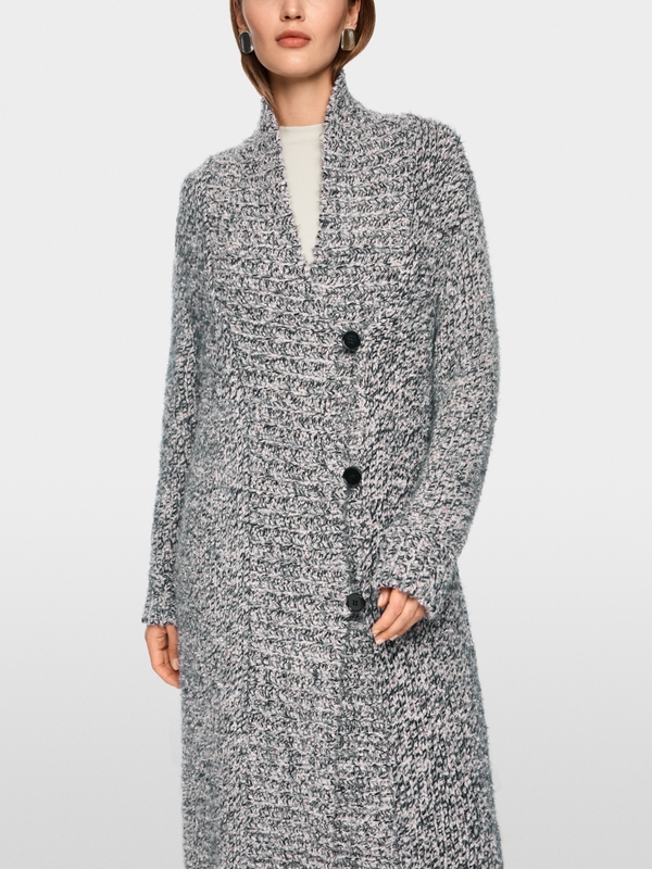 Knitted in Germany wool blend coat