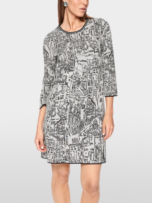 Knitted in Germany dress with motif