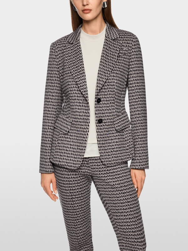 Blazer with tie belt