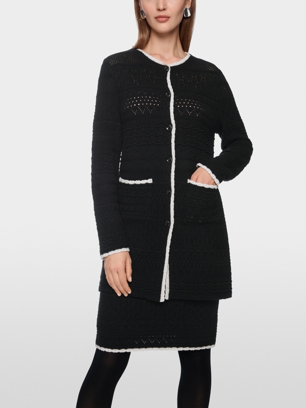 Langer Cardigan Knitted in Germany