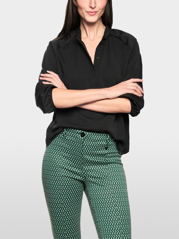 Bluse mit Stehkragen "Rethink Together"