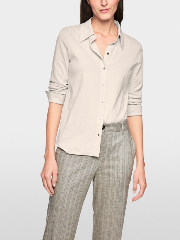 Blouse chemise en coton stretch