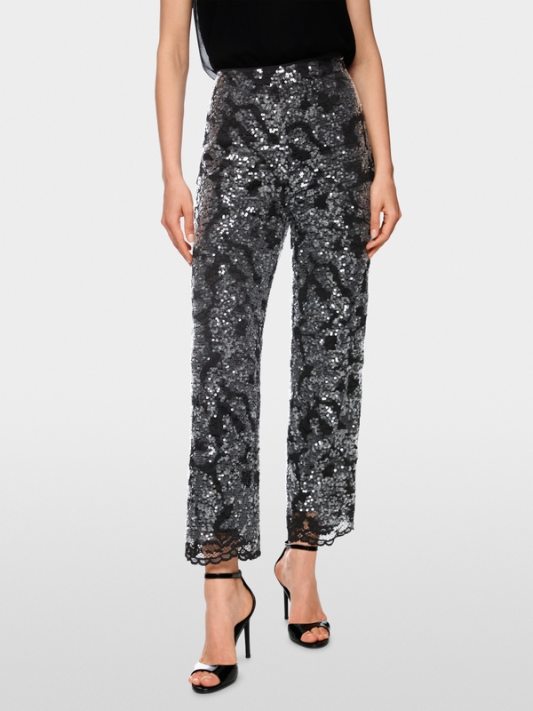 Broek FRIA met pailletten en kant