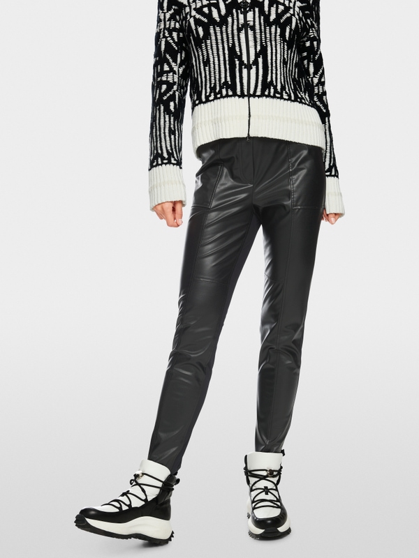Pantalon en cuir synthétique SOFIA style motard