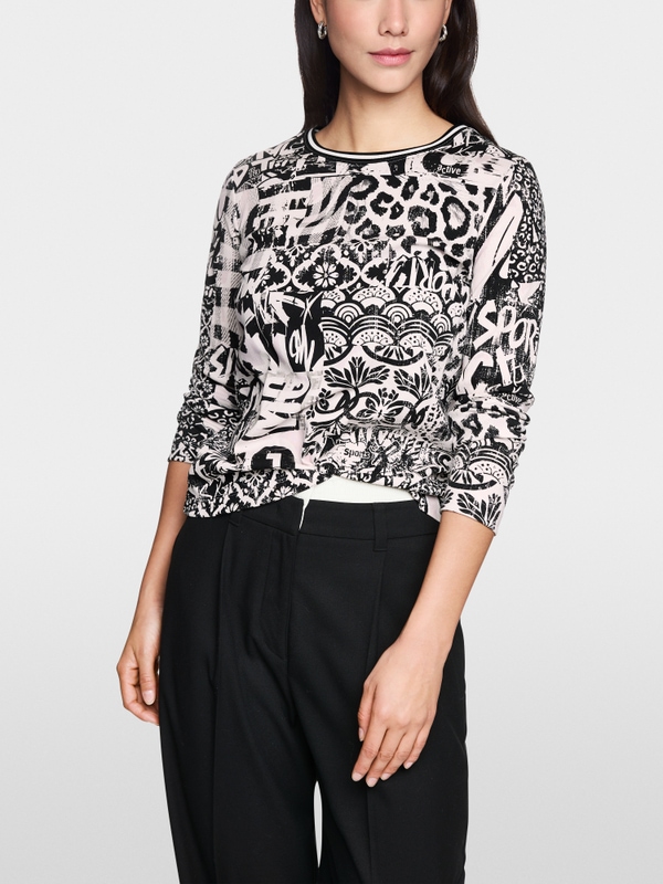 Shirt met lange mouwen en print