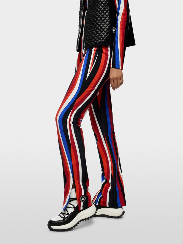 Pantalon FATSA à motif ondulé rétro