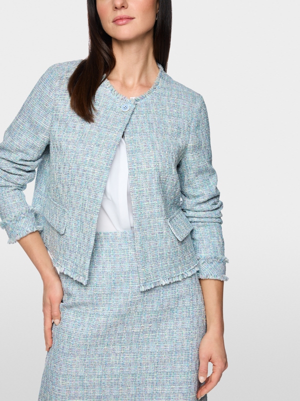 Veste bouclée à franges