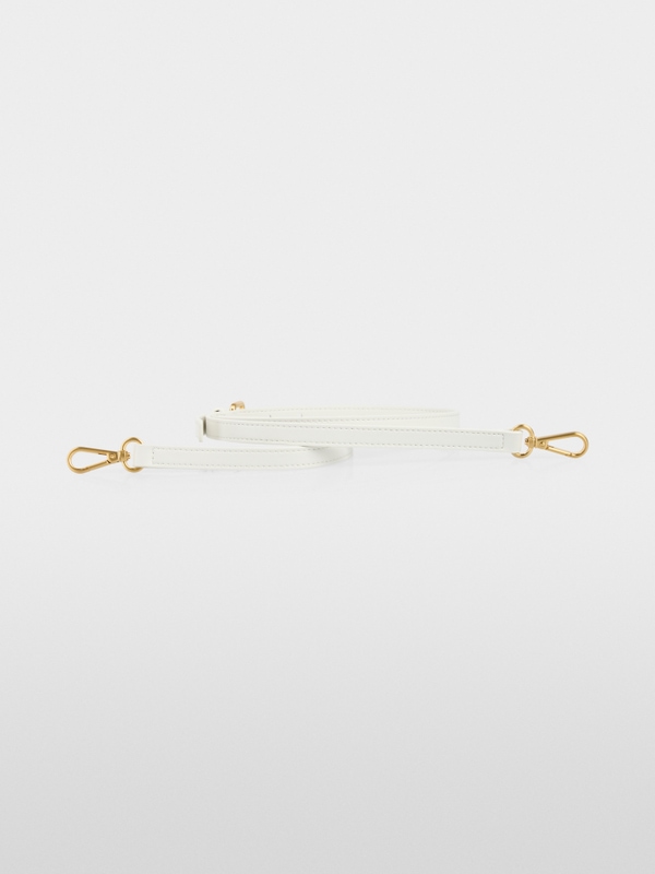 Shopper bag with handles in recycled leather